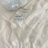 Meias Miu Estilo Ballet Renda Branca Lolita Doce Ins Cano Médio Verão Finas Jk Meias com Laço para Mulheres