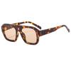 Nova Moda Feixe Único Quadrado Grande Moldura Óculos De Sol Ins Personalizado Retro Street Photoshoot Plain Anti-UV Óculos De Sol