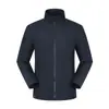 Chaqueta de algodón estilo cortavientos tres en uno de invierno con estampado de logotipo, equipo desmontable para clima frío, hecha a medida para grupos corporativos
