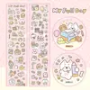 Club Rollo Completo - Colección de Pegatinas de Cuchara de Lápiz Cinta en Rollo Bolso de Mano Pegatina Impermeable Linda para Equipaje Collage
