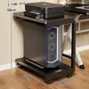 Suporte para torre de computador, suporte de camada dupla, rack de armazenamento de mesa móvel sob a mesa