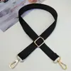Alça Larga de Algodão Roxa Cor Sólida Fita Alça Ajustável Transversal Bolsa de Ombro Longa Acessórios de Bolsa Feminina Alça de Bolsa para Comércio Exterior