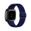 Para correa Fitbit Versa3, correa tejida de nailon ondulado elástica con hebilla de ajuste, banda de reloj Versa4