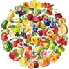 Compra Directa Transfronteriza [con Certificación Ce.Cpc] 56 Piezas de Pegatinas Transparentes de Frutas Realistas de Verano Hechas de Material PET