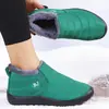 Zapatos de algodón invierno transfronterizos TEMU botas de nieve talla grande poliuretano más terciopelo engrosados botines protección contra el frío al aire libre cálidos zapatos de algodón