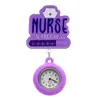 Reloj de bolsillo retráctil para enfermera RN más vendido transfronterizo, hebilla de acrílico con purpurina fácil de tirar, reloj de bolsillo anti-pérdida con insignia médica NURSE