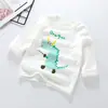 Camiseta Interior para Niños, Manga Larga de Algodón para Primavera y Otoño Ropa de Bebé, Tops para Niños, Camisetas de Manga Larga para Niños y Niñas