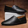 Zapatos Casuales para Hombre Zapatos Europeos y Americanos para Hombre Zapatos de Moda Perezosos de Caña Baja Transpirables Zapatos para Conducir Hombres Transfronterizos Talla Grande Zapatos de Cuero para Hombres