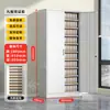 Archivero metálico de cinco secciones, gabinete multi-nivel para documentos con cerradura, gabinete para comprobantes financieros, gabinete de archivo para oficina