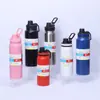 Garrafa Térmica Espacial Minimalista Transfronteiriça de Aço Inoxidável 304, Copo de Água de Grande Capacidade para Carro, Copo Térmico Portátil Elegante para Esportes ao Ar Livre