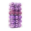 Bolas de Plástico Galvanizado 4cm Adornos de Bola Navideña Suministros Navideños Bolas Decorativas Coloridas Caja de Set para Árbol de Navidad Venta al por Mayor