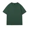 Camiseta de Manga Corta para Hombre de Peso Pesado 230g Hilo Doble 32 Camiseta Interior para Hombre Blanca t Venta al por Mayor Camiseta de Algodón Puro Color Sólido Personalización
