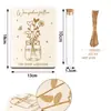 Tarjetas de Cumpleaños de Madera Transfronterizas, Tarjetas de Regalo, Regalos para Fiestas de Cumpleaños y Bodas, Decoración del Hogar, No Incluye Flores Secas ni Otros Artículos