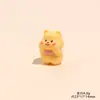 Oso de Mantequilla Lindo de Dibujos Animados 3D de Resina Accesorios Pequeños Hechos a Mano Bricolaje Decoración de Escritorio de Computadora Materiales para Coche
