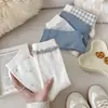 Meias Novas de Verão 2026 Estilo Coreano Estilo Doce Renda Ornamentos de Celebridade da Internet Meias de Cano Médio Estilo Japonês Quatro Estações Meias Empilhadas para Meninas