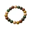 Pulsera He Xiangzhu Fábrica de Origen Método Antiguo Cinco Elementos Medicina China Herbal Hecho a Mano Fragancia Duradera Estilo Chino Pulsera de Juego Cultural