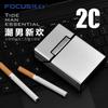 Caja de cigarrillos Focus Space de 20 unidades, de aluminio trefilado, antiextrusión, con personalidad y diseño de bendición.