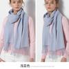 Bufanda de Lana Australiana de Moda Cálida y a Prueba de Frío Color Sólido Densa Larga Regalo para Reunión Anual Bufanda de Lana para Vacaciones Se Puede Añadir Logo