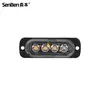 Luces Laterales de Alto Brillo 4LED para Coche y Camión Ultradelgadas, Luces Estroboscópicas 4LED para Parrilla, Luces de Circulación Diurna Estroboscópicas de Alta Potencia