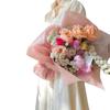 Embalagem de buquê cor sólida papel de algodão leite embalagem de flor de papel papel de forro semitransparente papel de embrulho floral à prova d'água espessado diy