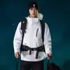Jaqueta três em um para uso externo e viagens, jaqueta softshell de alta qualidade para esportes e atividades ao ar livre femininas, corta-vento masculino, impressão personalizada com logotipo