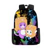 Mochila Escolar Nova Roblox para Estudantes Transfronteiriça Mochila com Estampa Digital Robblos Lancheira de Três Peças Estojo