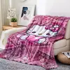 Sinceramente Manta de Franela para el Hogar Estilo Bestia Sanrio Hello Kitty Manta para Sofá Manta para Siesta en la Oficina