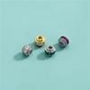S925 Sterling Silver Galvanizado Zircon Spacer Beads Wheel Beads DIY Beaded Pearl Bracelet Loose Bead Colar Passepartout Acessórios