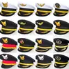 Gorra de Aviación Uniforme de Capitán Sombrero de Ala Ancha Sombrero de Aviación Sombrero de Piloto Sombrero de Aviación Civil Sombrero de Ala Ancha de Seguridad Sombrero de Ala Ancha de Ferrocarril