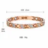 Pulsera de aleación de zinc con forma de pez y tres diamantes, superventas de moda transfronteriza europea y americana, joyería magnética de alta gama para niñas, venta al por mayor