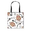 Bolsa de Tote Estampada Tema Super Bowl Transfronterizo 2024 Bolsa de Regalo Portátil Ecológica Bolso de Hombro