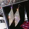 Pendientes de Diamante Delgados para Rostro Estilo Coreano para Mujer Personalidad Elegantes Pendientes de Plata Colgante de Perla Borla Pendientes Largos de Zirconia