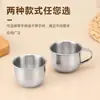 Taza de Acero Inoxidable 304 0.1kg Copa de Vino Pequeña con Asa, Taza Mini Infantil de Doble Pared Aislada con Asa