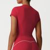 Top de Secado Rápido de Manga Corta para Pilates Camiseta de Yoga de Manga Corta Camiseta Deportiva de Running Fitness Secado Rápido para Mujer