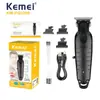 Máquina de Cortar Cabelo Elétrica Kemei para Uso em Salão Km-Pg2299 Aparador de Cabelo Máquina de Cortar Cabelo Transfronteiriça Recarregável Máquina de Cortar Cabelo para Desenho na Cabeça com Óleo