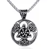 Joias Viking Nórdicas atacado aço titânio esculpido viking nó Celtic pingente masculino pingente estilo Europeu e Americano