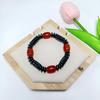 TikTok Explosivo Pedra Biliar Preta Magnética Magnética Magnética Pulseira Big Bucket Conta Pulseira Magnética de Cuidados com a Saúde Pulseira Masculina e Feminina Sentido Avançado