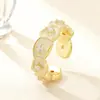 Estilo Minimalista ~ Anel Exquisito com Zircônia Gotejante de Óleo para Mulheres, Design de Nicho, Anel para Dedo Indicador de Luxo Leve Ins, Anel de Amizade Personalizado