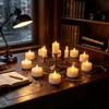 Velas Electrónicas LED al por Mayor Decoración Romántica para Propuesta 24 Piezas Día de San Valentín Plástico Artificial Velas de Té Transfronterizas