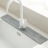 Tapete de secado para grifo de cocina, tapete absorbente de diatomita a prueba de salpicaduras, tapete de secado para lavabo de baño