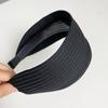 Diadema Ancha con Rayas de Borde de Pozo del Mismo Estilo de Yi Mengling, de Alta Gama, Diadema Moderna y Sencilla, Tocado Versátil Pasador para el Cabello Estilo Blogger