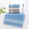 Toalha Jacquard 100% Algodão Faixa de Cetim Toalha de Rosto Colmeia Espessa Absorvente Toalha de Rosto para Lavar o Rosto Doméstica Fabricante de Toalhas para Presente de Supermercado Atacado