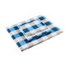 Estudiante Algodón Puro Dormitorio Tres Piezas Cama Individual Azul y Blanco a Cuadros Sábanas Funda de Edredón Dormitorio Escolar Litera Funda de Edredón Azul