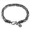 Diseño de nicho de alta gama estilo chino para hombre ajustable dominante patrón de paz plata tailandesa pulsera vintage hecha a mano para hombre
