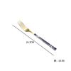 Ins estilo coreano imitação de grão de madeira Dourado faca garfo colher conjunto de cinco peças conjunto de talheres de aço inoxidável faca de bife garfo colher colher de café
