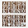 Adornos de madera blanca con letras y números ingleses decoración para el hogar bodas accesorios para fotografía suministro directo de fábrica en stock