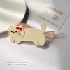 Lindo Lindo Divertido Gato Palabra Retorcida Pinza para el Pelo Pinza de Pelo de Animal de Dibujos Animados Femenina Corazón de Niña Parte Posterior de la Cabeza Disco para el Pelo Pinza de Pato