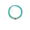 Pulsera de Cuentas Turquesas Cuentas Pequeñas de 4 mm Apilable Múltiples Hilos Pulsera de Doble Hilo para Mujeres Joyería de Lujo Ligero Sensación de Alta Gama Hombres