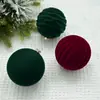 Amazon Transfronterizo Bola de Felpa Nueva Bola de Navidad Bola de Navidad de Terciopelo Oscuro Decoraciones para Árbol de Navidad
