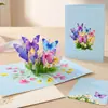 Amazon Wholesale Tarjetas de Felicitación 3D para el Día del Maestro Personalizadas con Estampado Dorado de Alta Gama, Escultura de Papel de Mariposa y Flor Tarjetas de Bendición Creativas